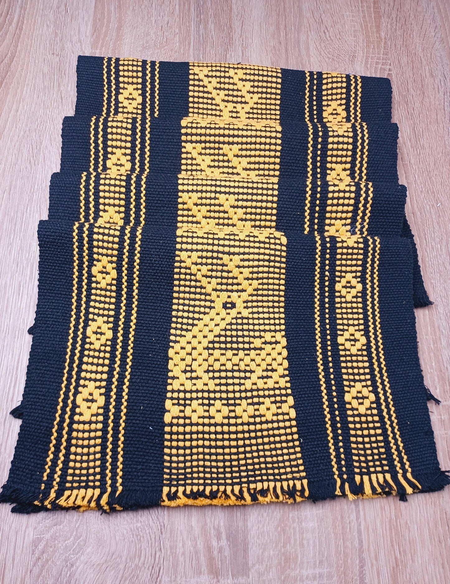 8 x Tischset, handgefertigt in Mexiko, Platzmatten, Teller Untersetzer Stoff