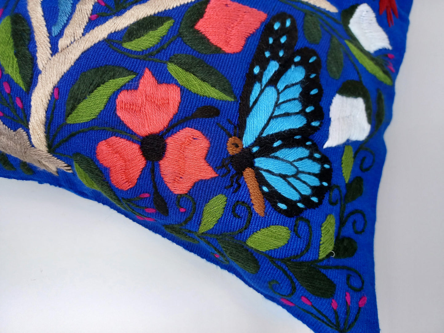 Housse de coussin mexicaine, faite à la main au Mexique, housse de coussin mexicaine
