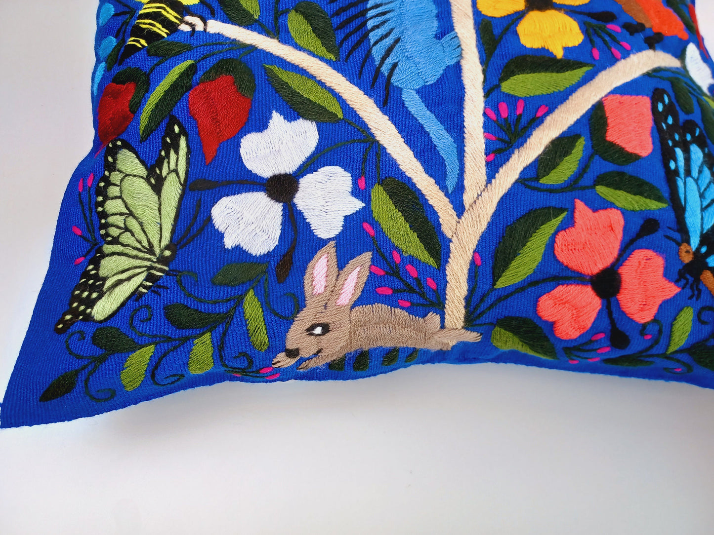 Housse de coussin mexicaine, faite à la main au Mexique, housse de coussin mexicaine