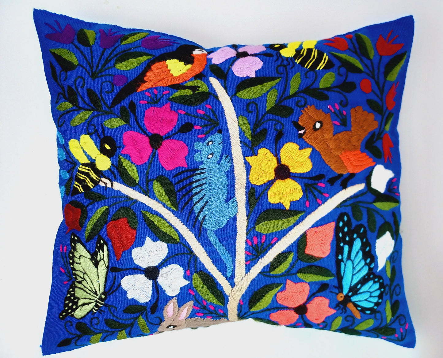 Housse de coussin mexicaine, faite à la main au Mexique, housse de coussin mexicaine