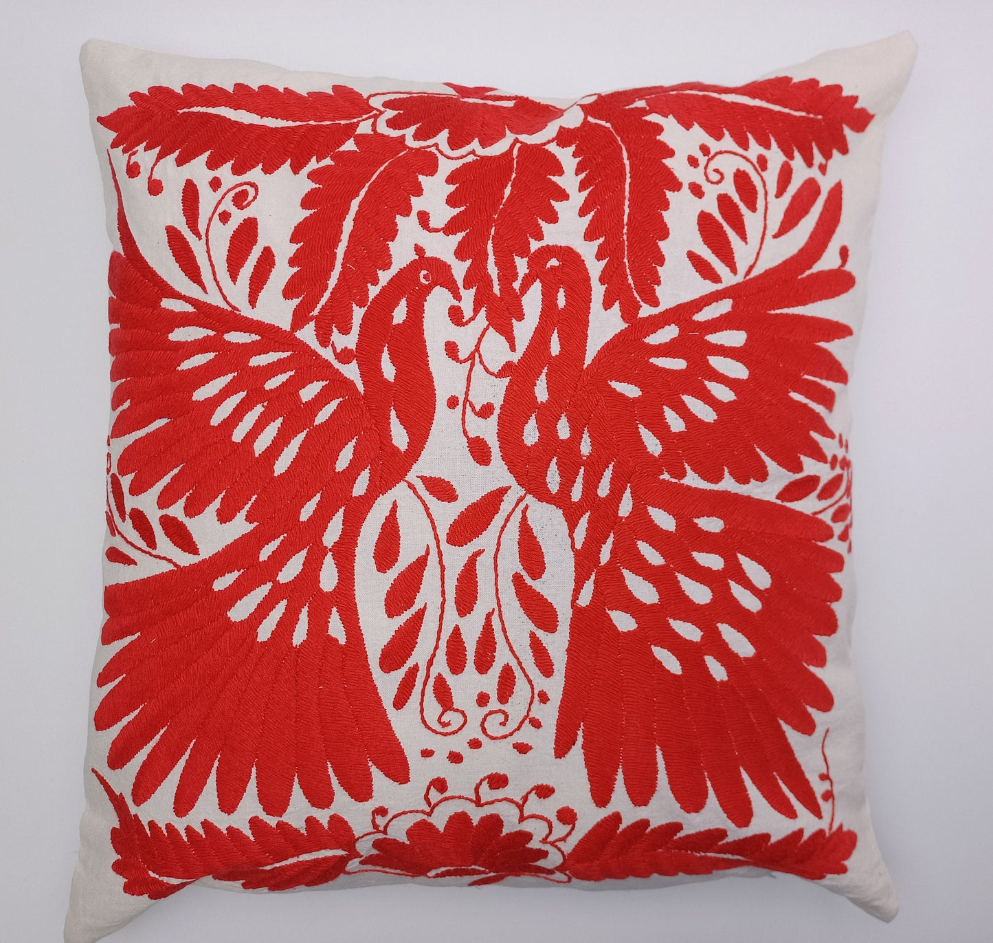 Mexican hand embroidered pillow cover, Otomi pillow cover, Mexico pillow, Mexican pillow cover