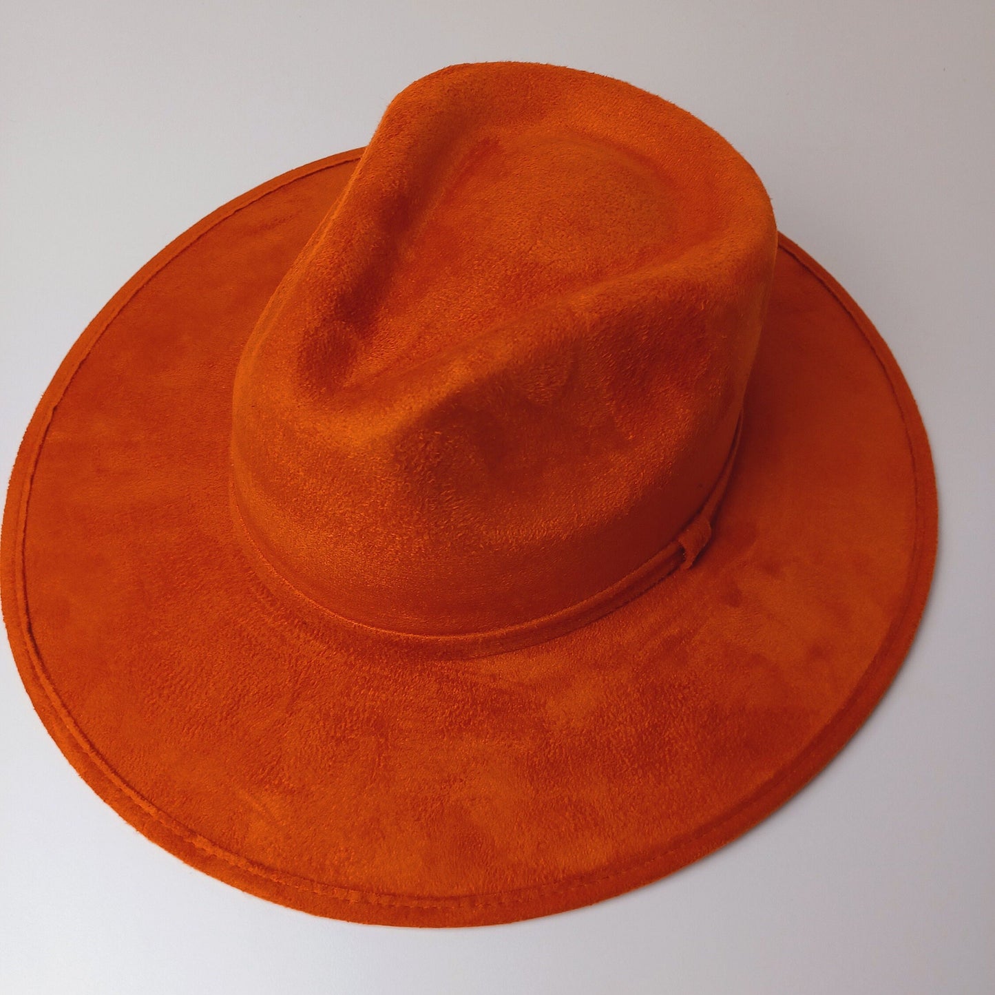 Chapeau Fedora, chapeau fait main du Mexique, chapeau Boho, chapeau orange