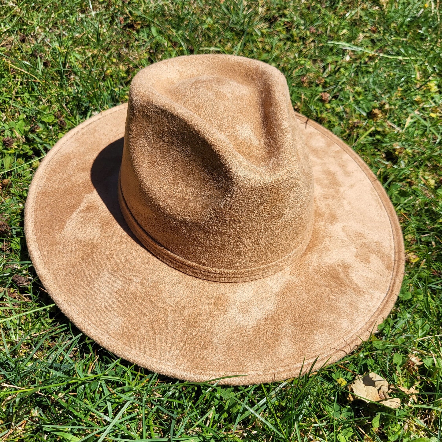 Fedora Hut, handgemachter Hut aus Mexiko, Boho Hut, Ocker Wildleder Hut
