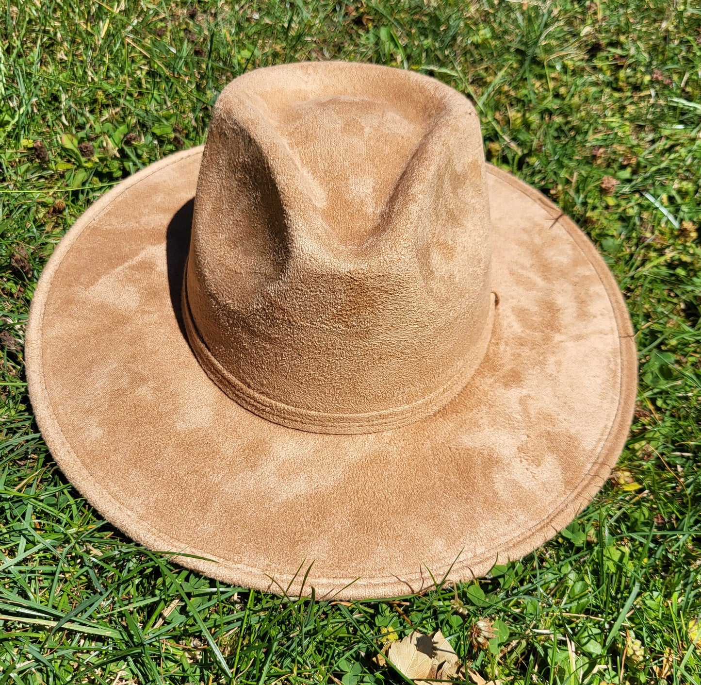 Fedora Hut, handgemachter Hut aus Mexiko, Boho Hut, Ocker Wildleder Hut