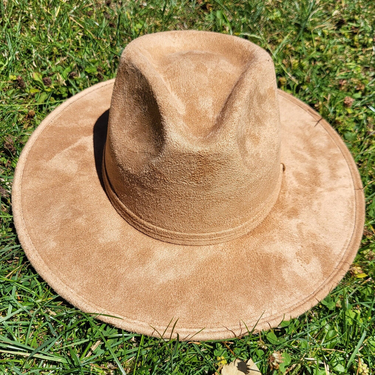 Fedora Hut, handgemachter Hut aus Mexiko, Boho Hut, Ocker Wildleder Hut