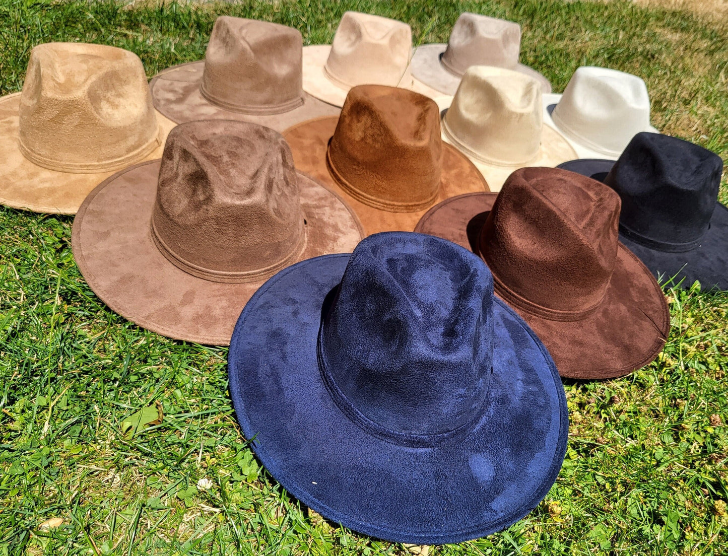 Fedora hat, handmade hat from Mexico, boho hat, dark blue suede hat