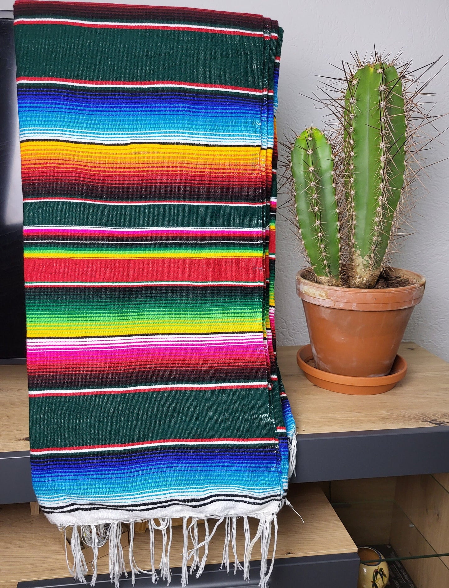 couverture mexicaine tissée à la main, couverture de pique-nique, nappe, couverture tissée à la main au Mexique