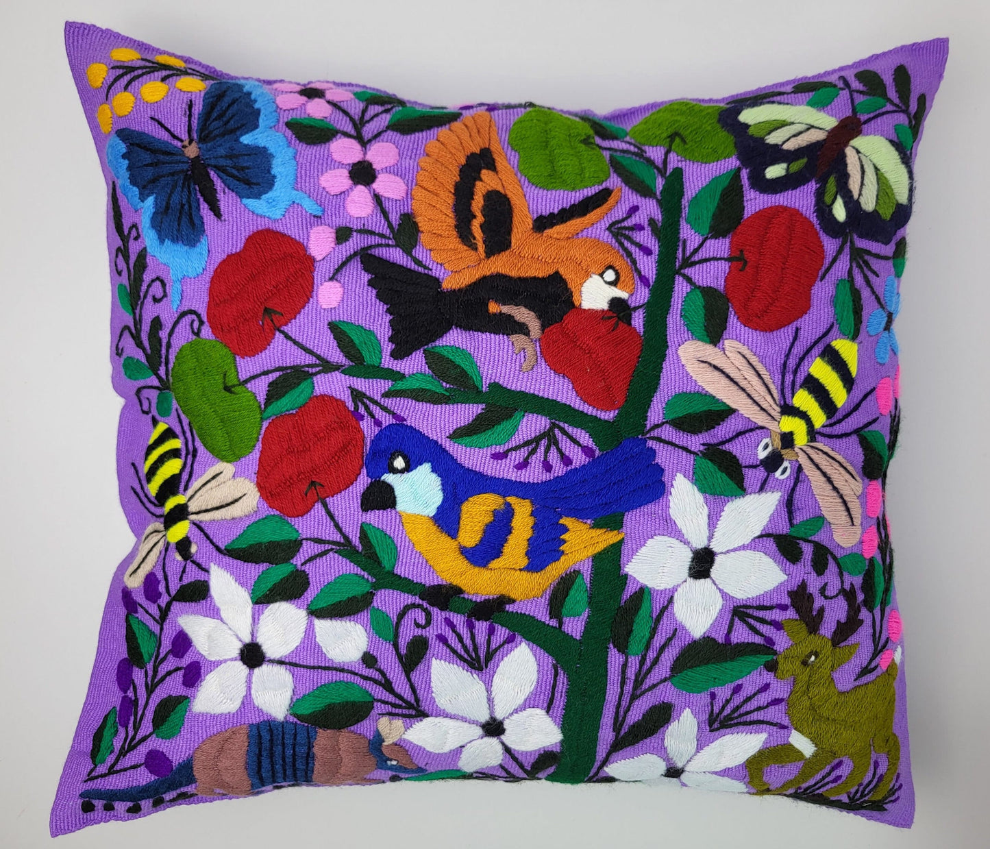 Mexican decorative cushion couch cushion with animal motifs handwoven & embroidered