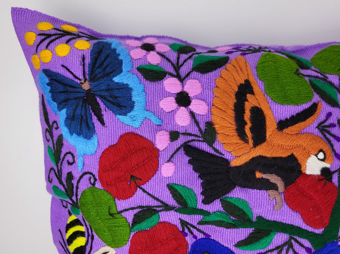 Mexican decorative cushion couch cushion with animal motifs handwoven & embroidered