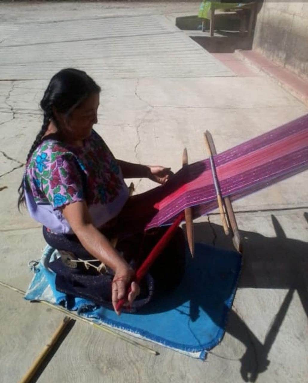 mexikanischer Kissenbezug, hangefertigt in Mexiko