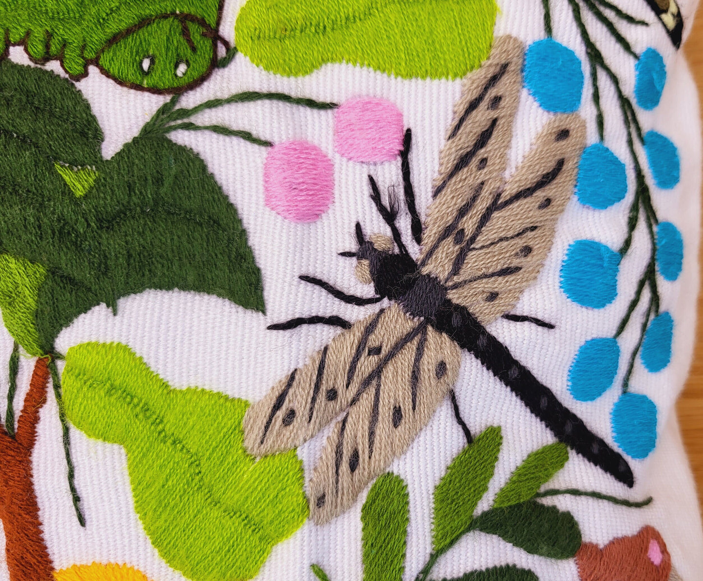 oreiller décoratif fait à la main, fabriqué au Mexique