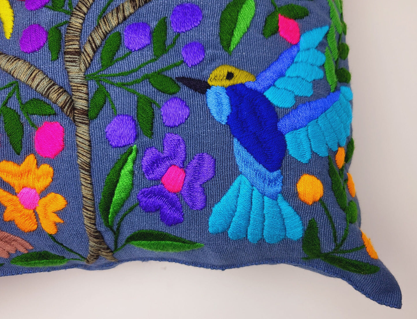 Housse de coussin mexicaine, fabriquée à la main au Mexique