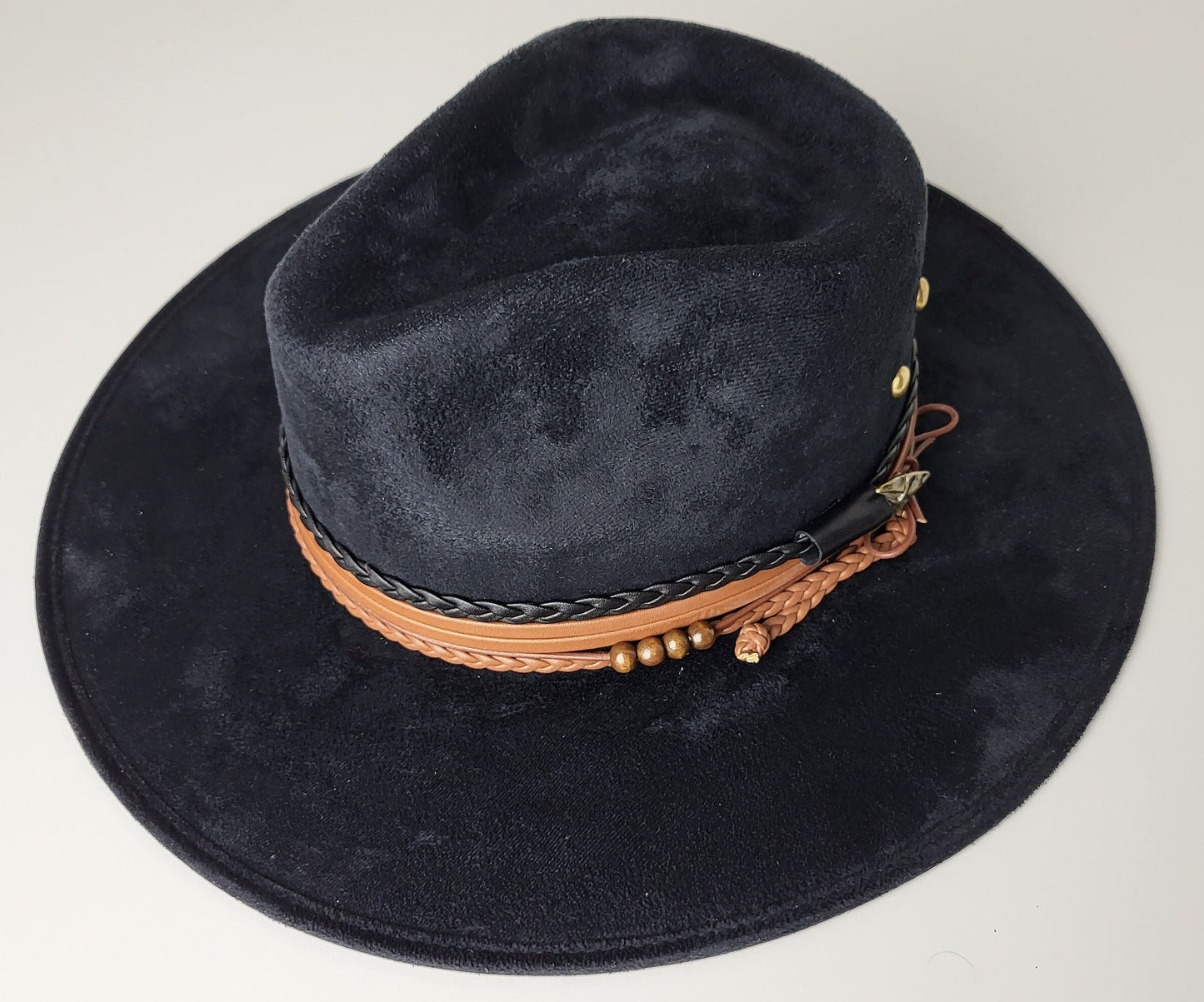 Chapeau Fedora avec décoration de chapeau, chapeau fait main du Mexique, chapeau à plumes, chapeau bohème