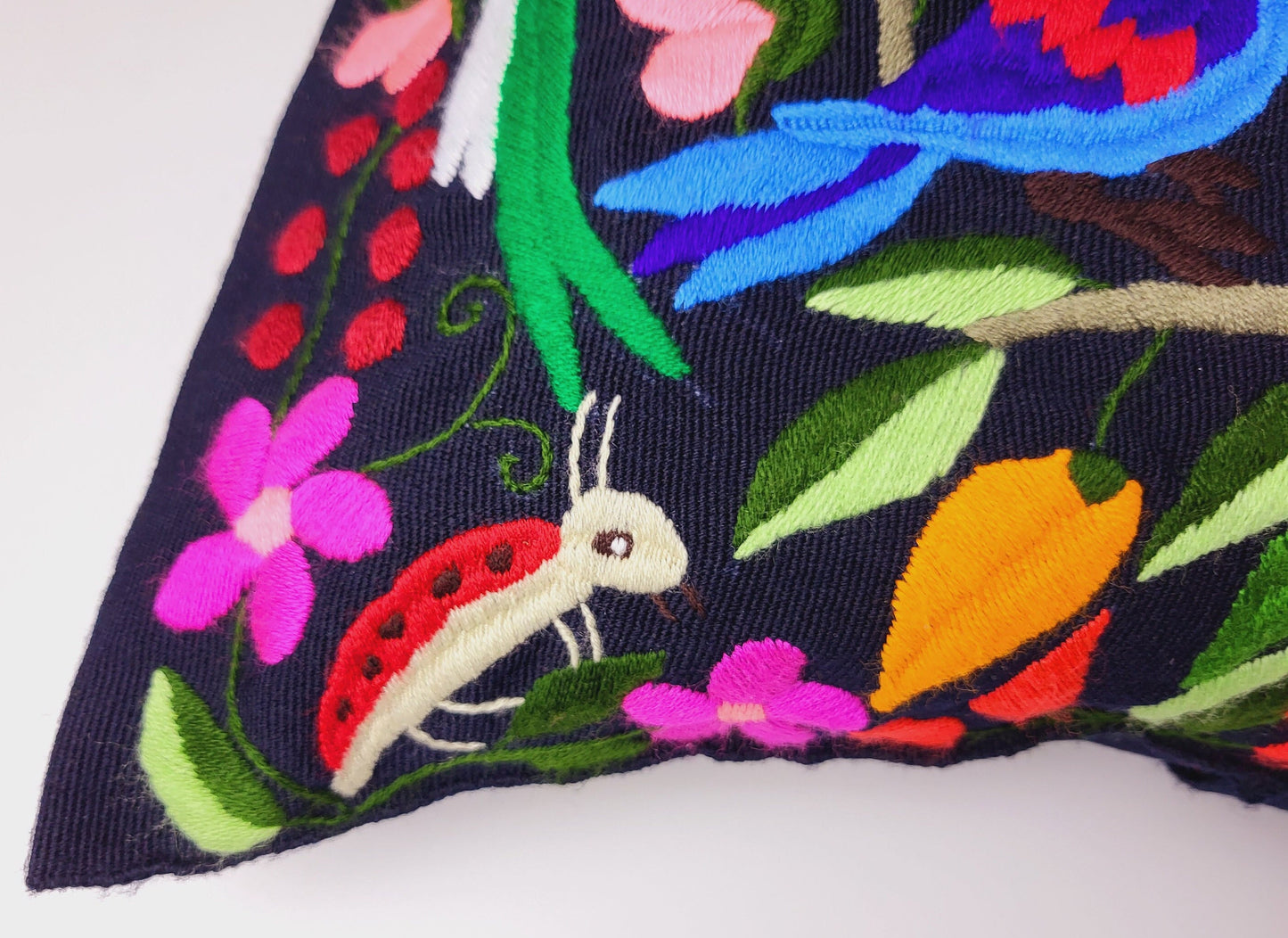 Housse de coussin mexicaine, fabriquée à la main au Mexique