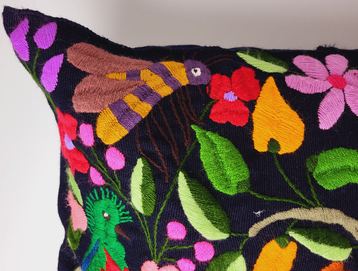 Housse de coussin mexicaine, fabriquée à la main au Mexique