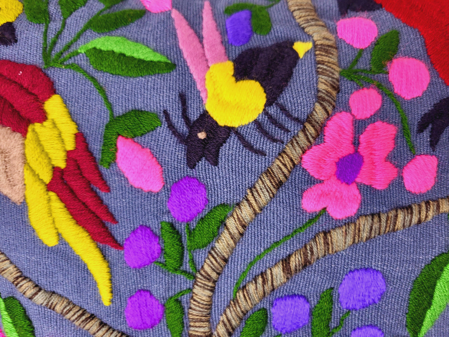 Housse de coussin mexicaine, fabriquée à la main au Mexique