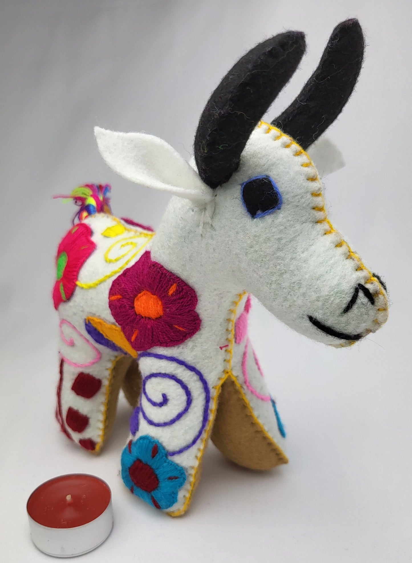 taureau animal en peluche fait à la main, animal en peluche du Mexique