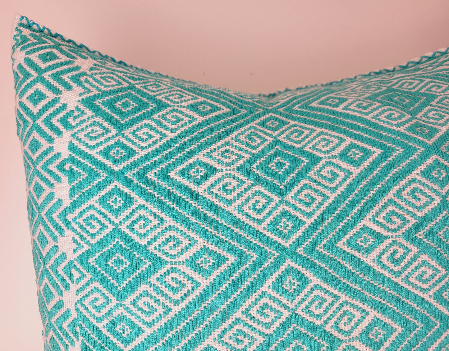 mexican handwoven pillow cover, handwoven pillow