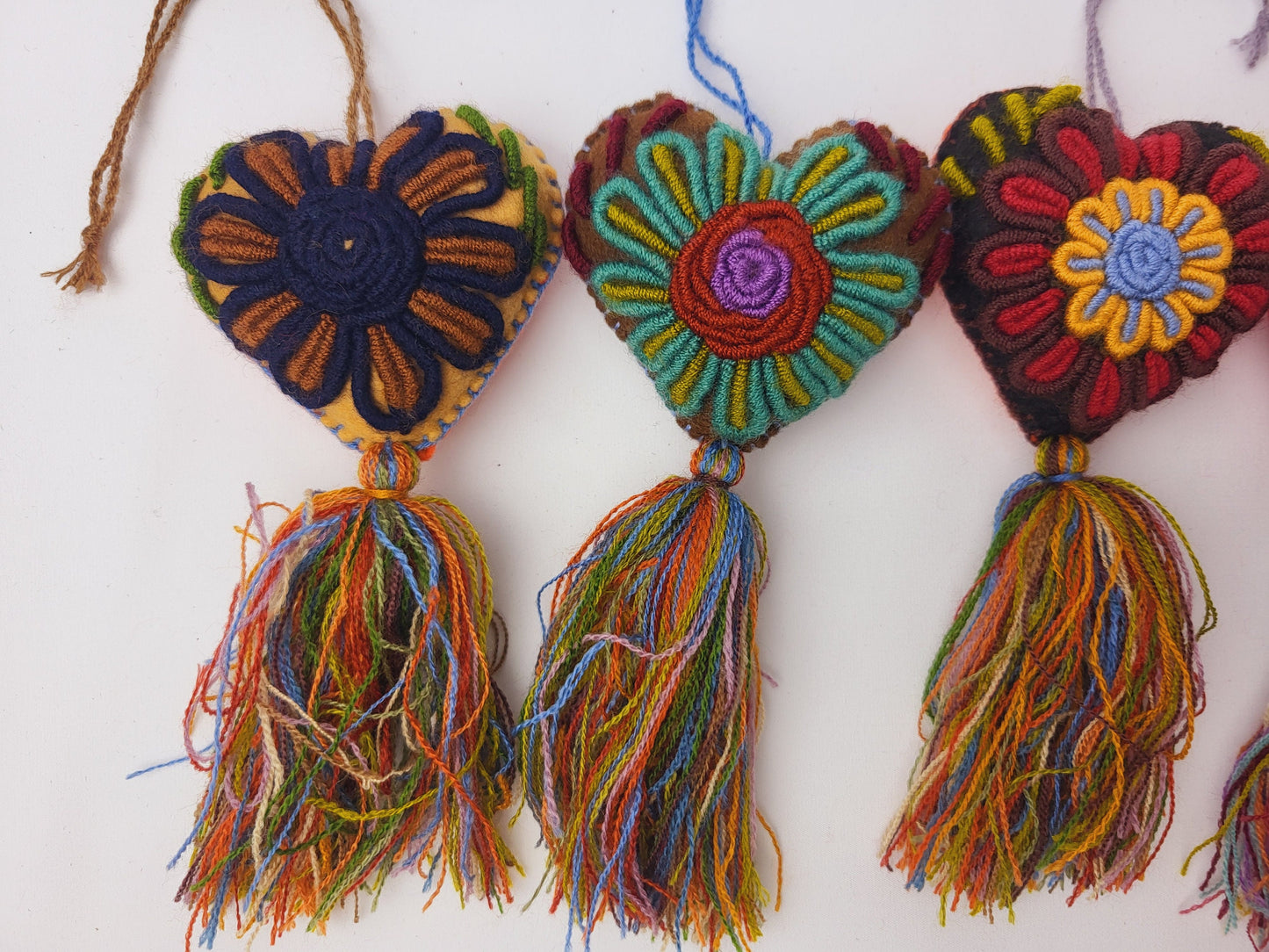 Pendentif coeur mexicain, coeur décoratif