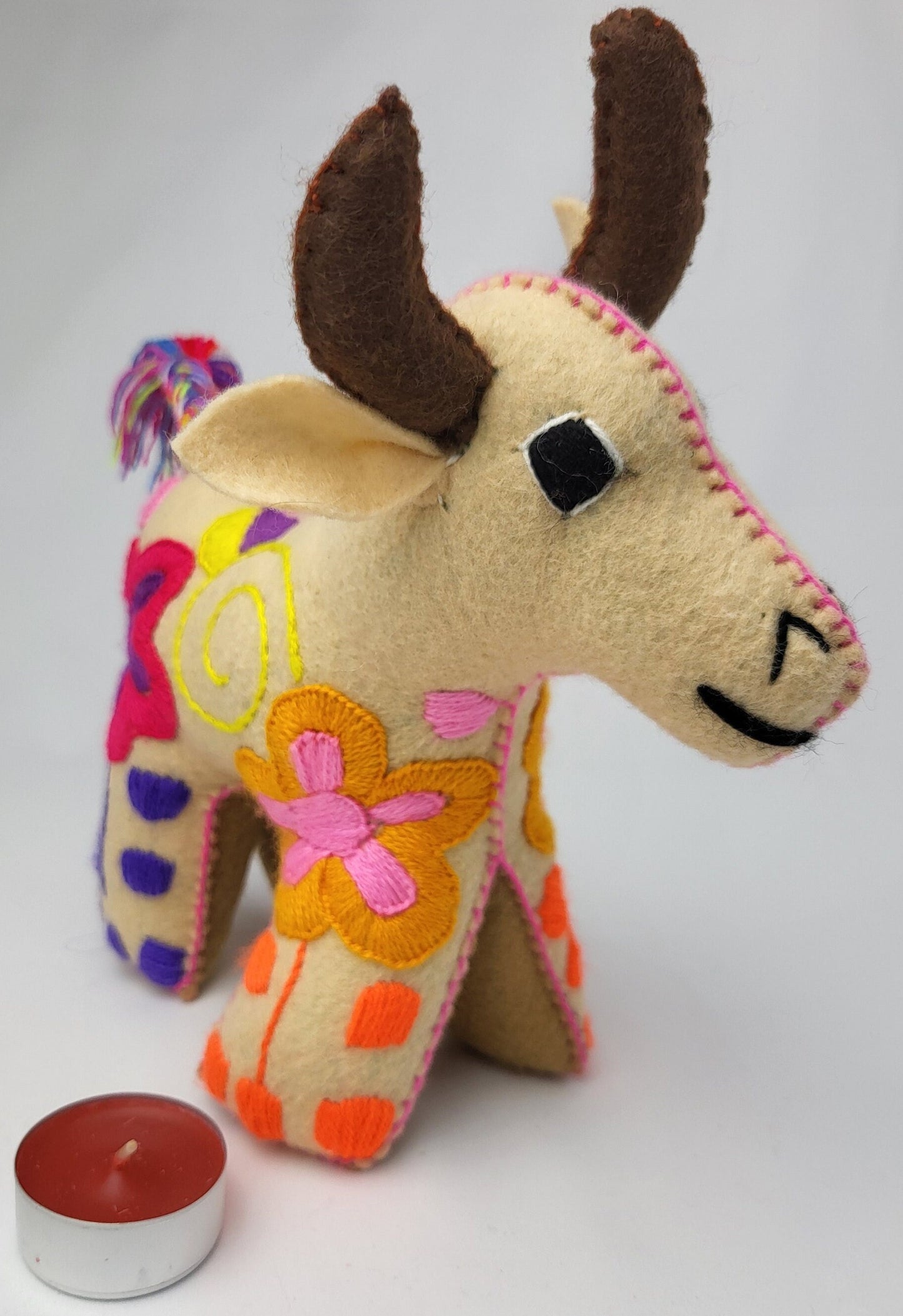 taureau animal en peluche fait à la main, animal en peluche du Mexique