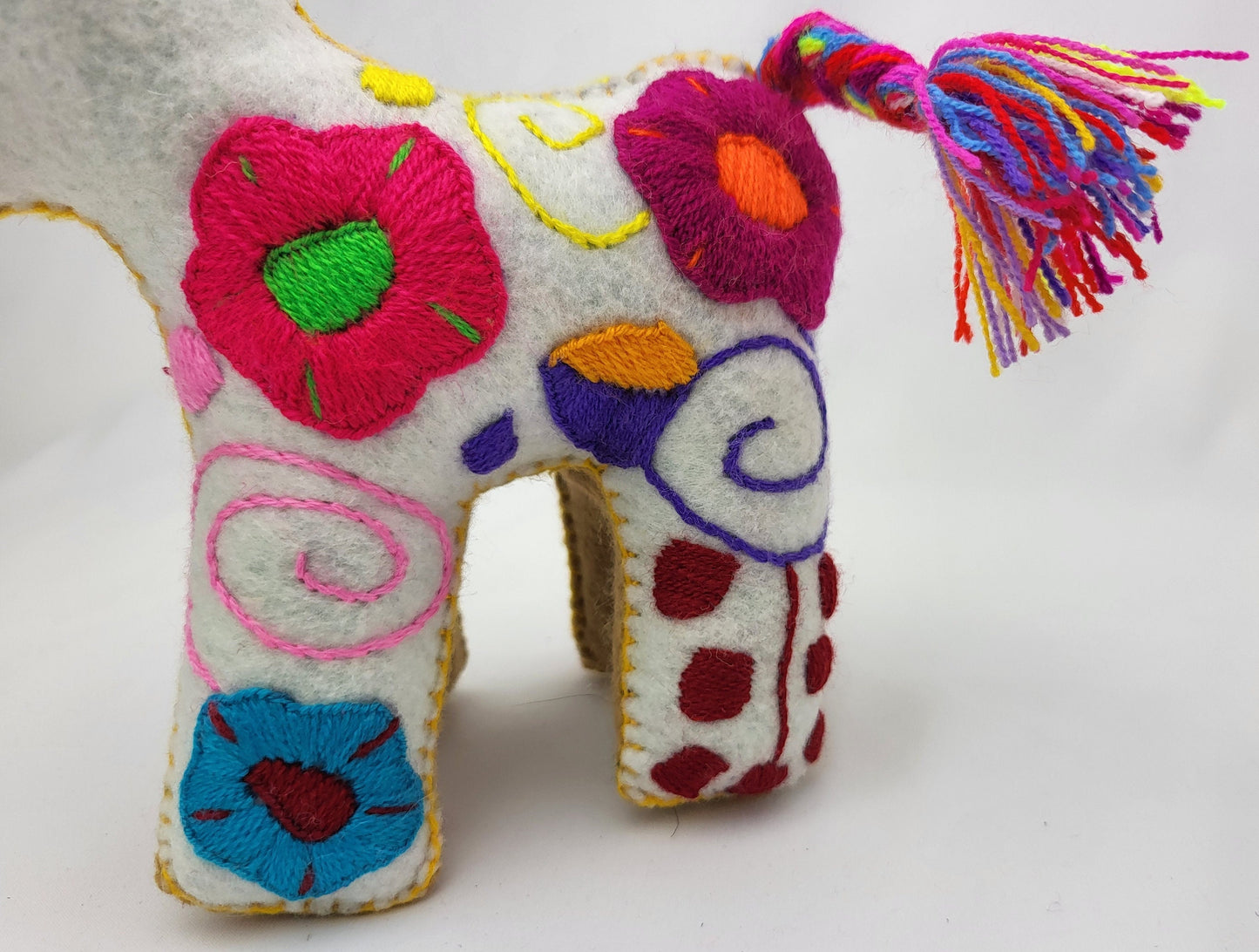 taureau animal en peluche fait à la main, animal en peluche du Mexique