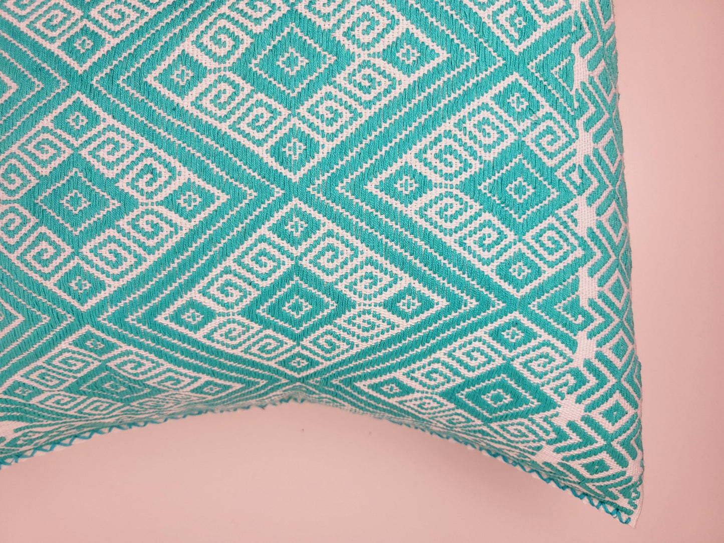 mexican handwoven pillow cover, handwoven pillow