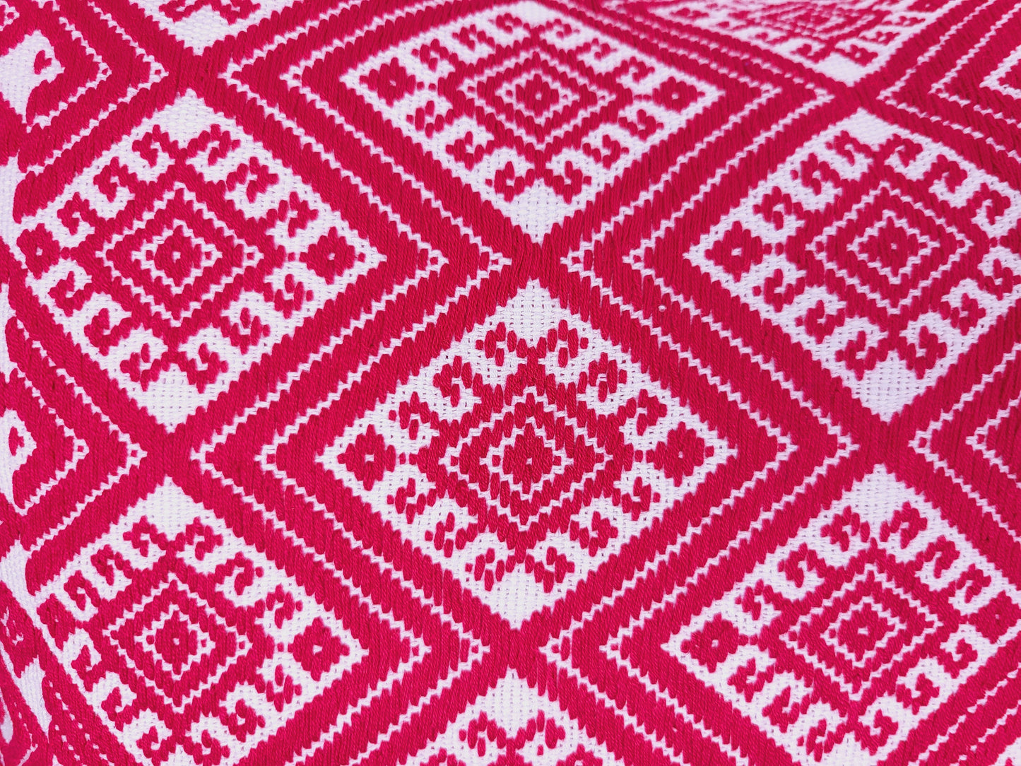 Oreiller maya mexicain, oreiller tissé à la main