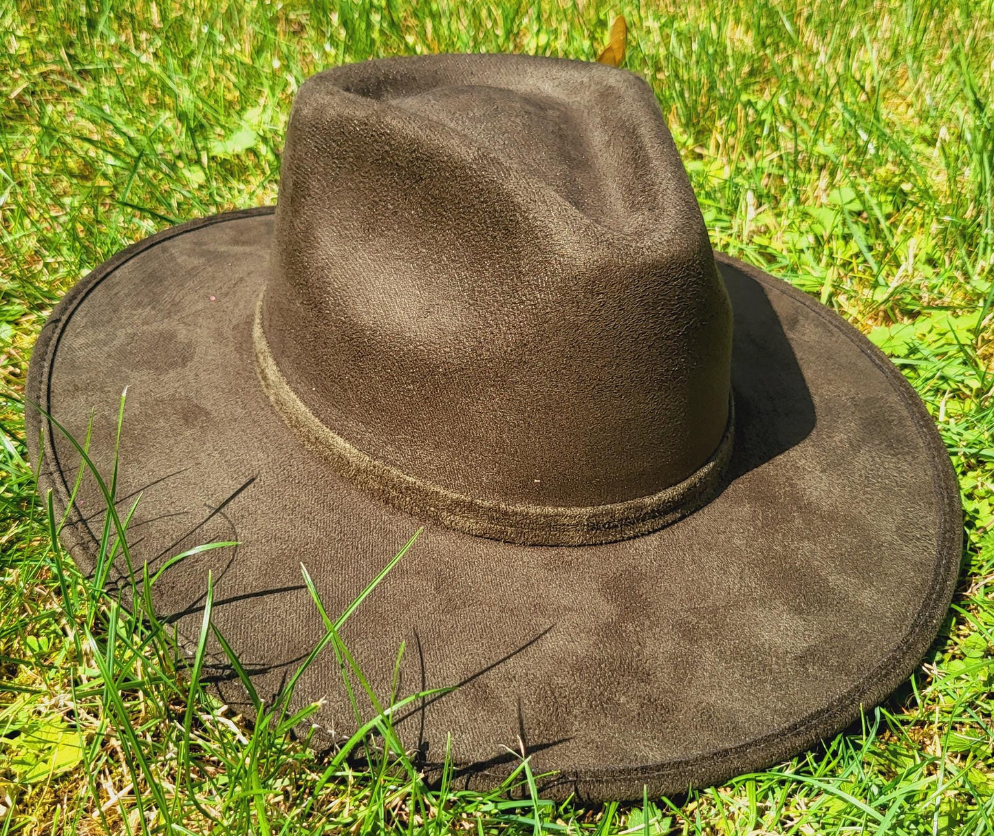 Chapeau Fedora jaune, chapeau fait main au Mexique, chapeau bohème, chapeau en daim