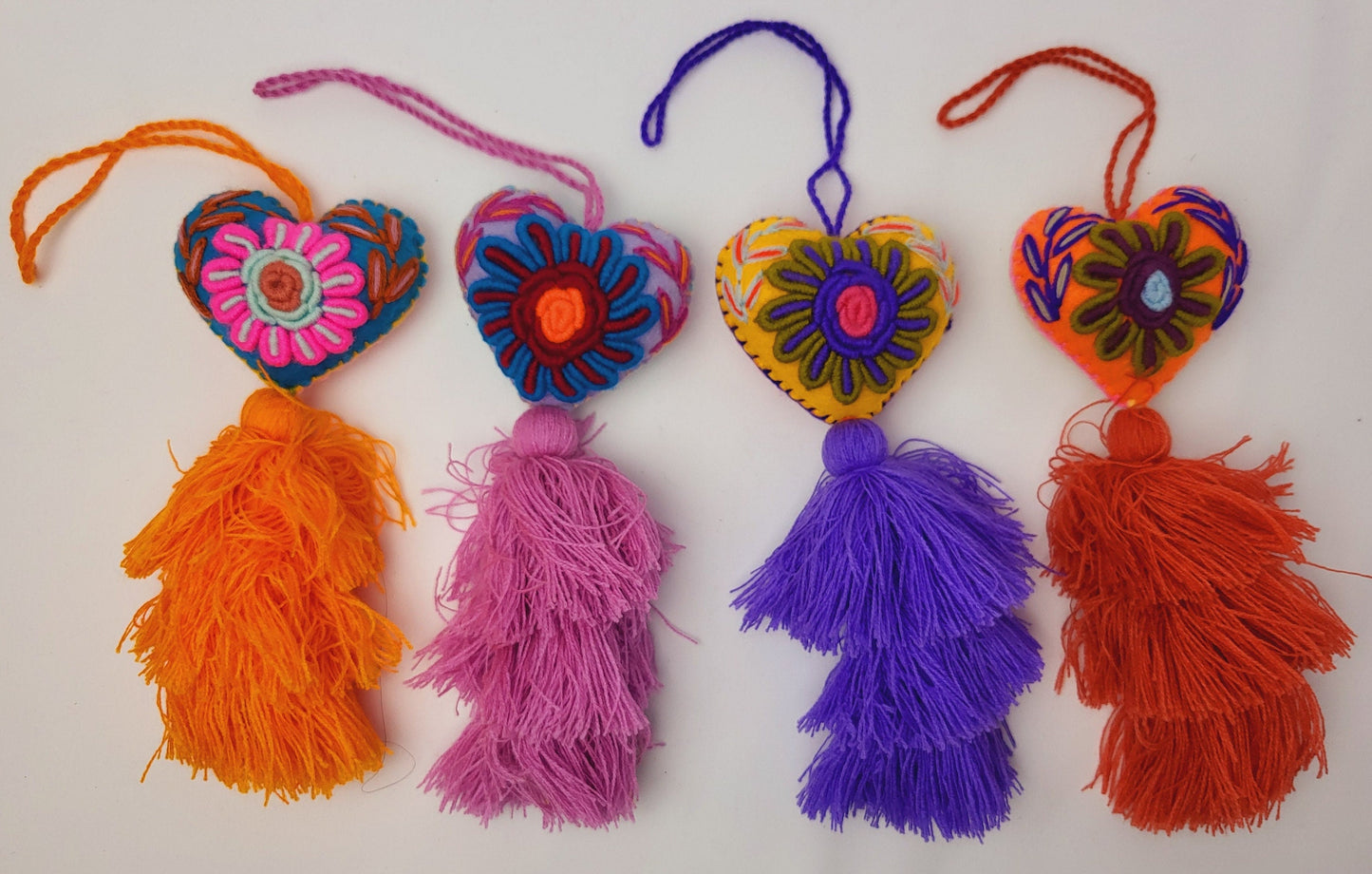 Pendentif coeur mexicain, coeur décoratif