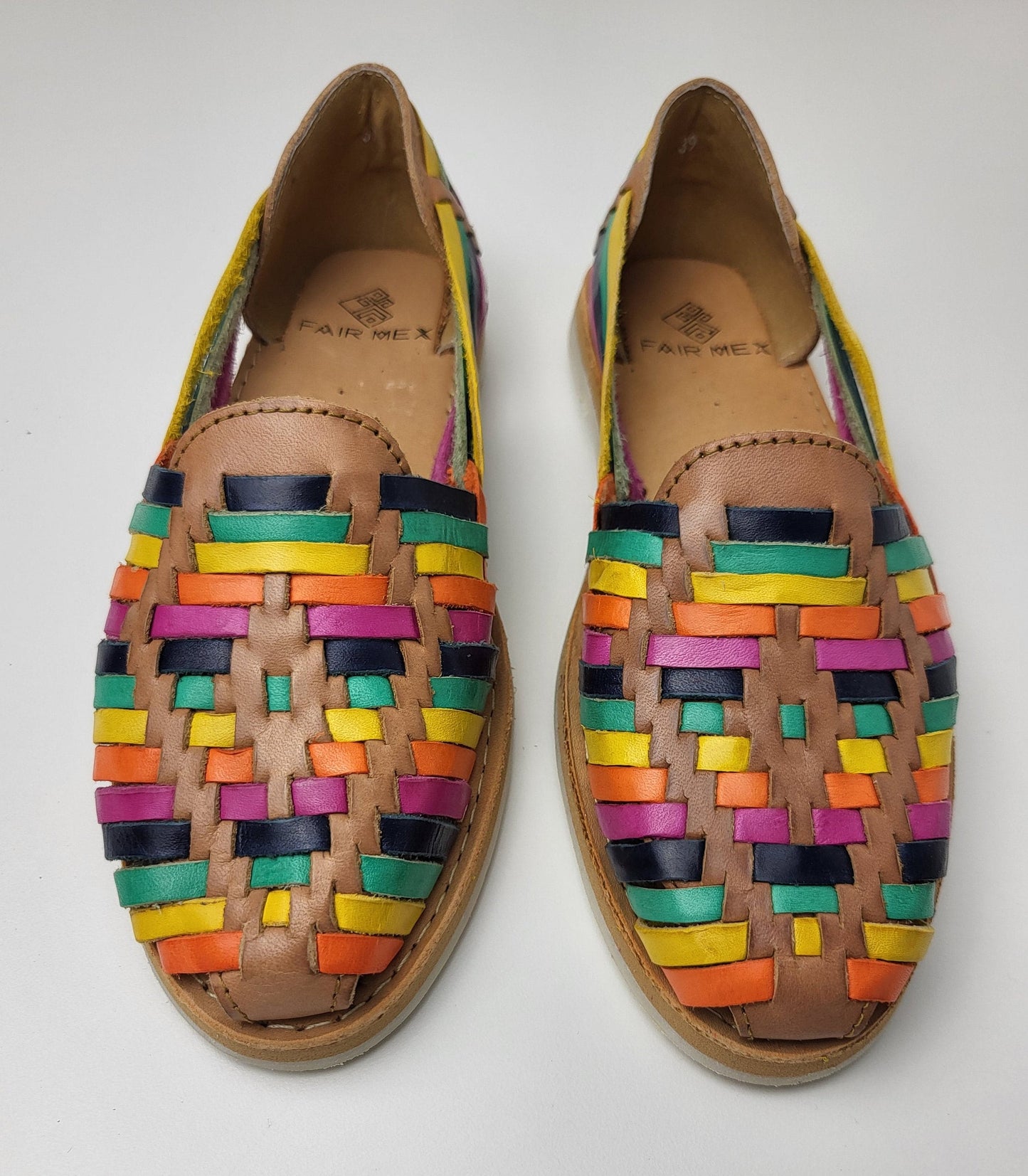 Mexican Huaraches, handmade Huarache shoes made of leather