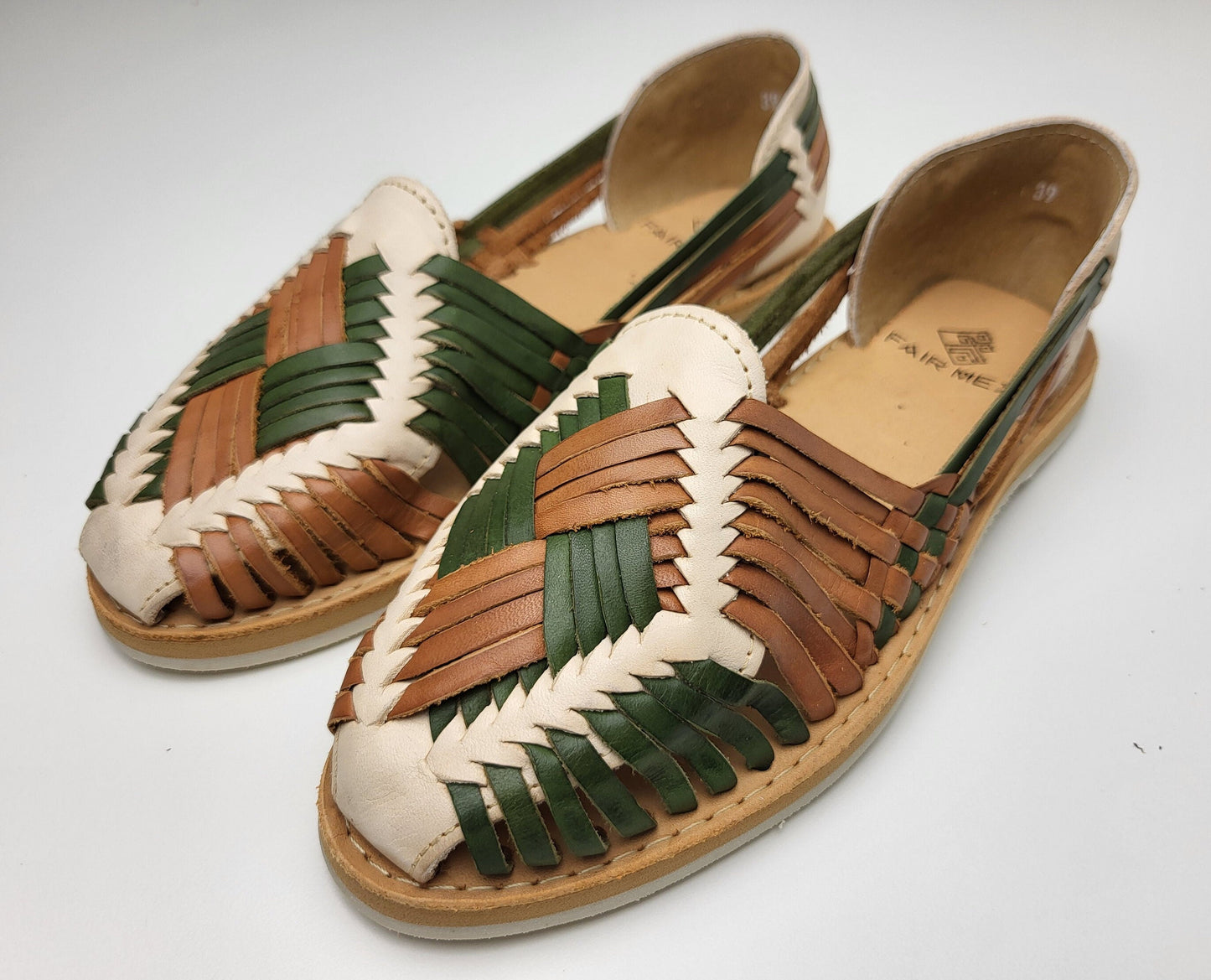 handgemachte Huarache Sandalen aus Mexiko, Fairmex