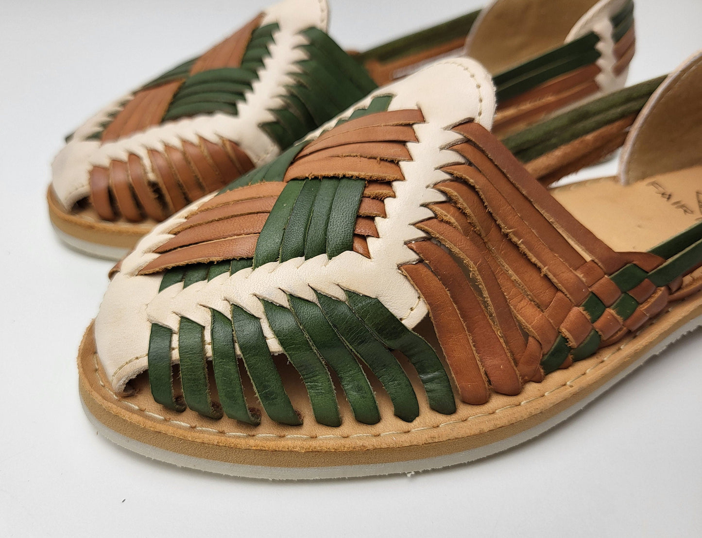 Huarache Sandals Women, Women's Leather Sandals, Flat Sandals with Closed Toe, Handmade Women's Sandals, Genuine Leather Shoe