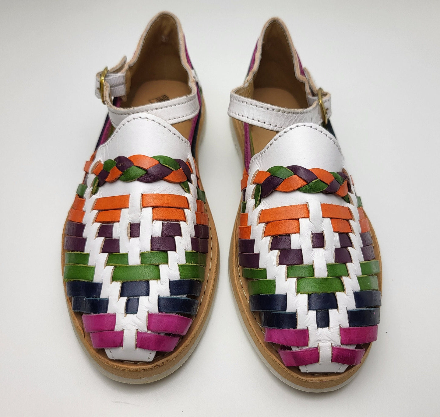 Mexican Huarache sandals, handmade Huarache shoes made of leather, leather sandals