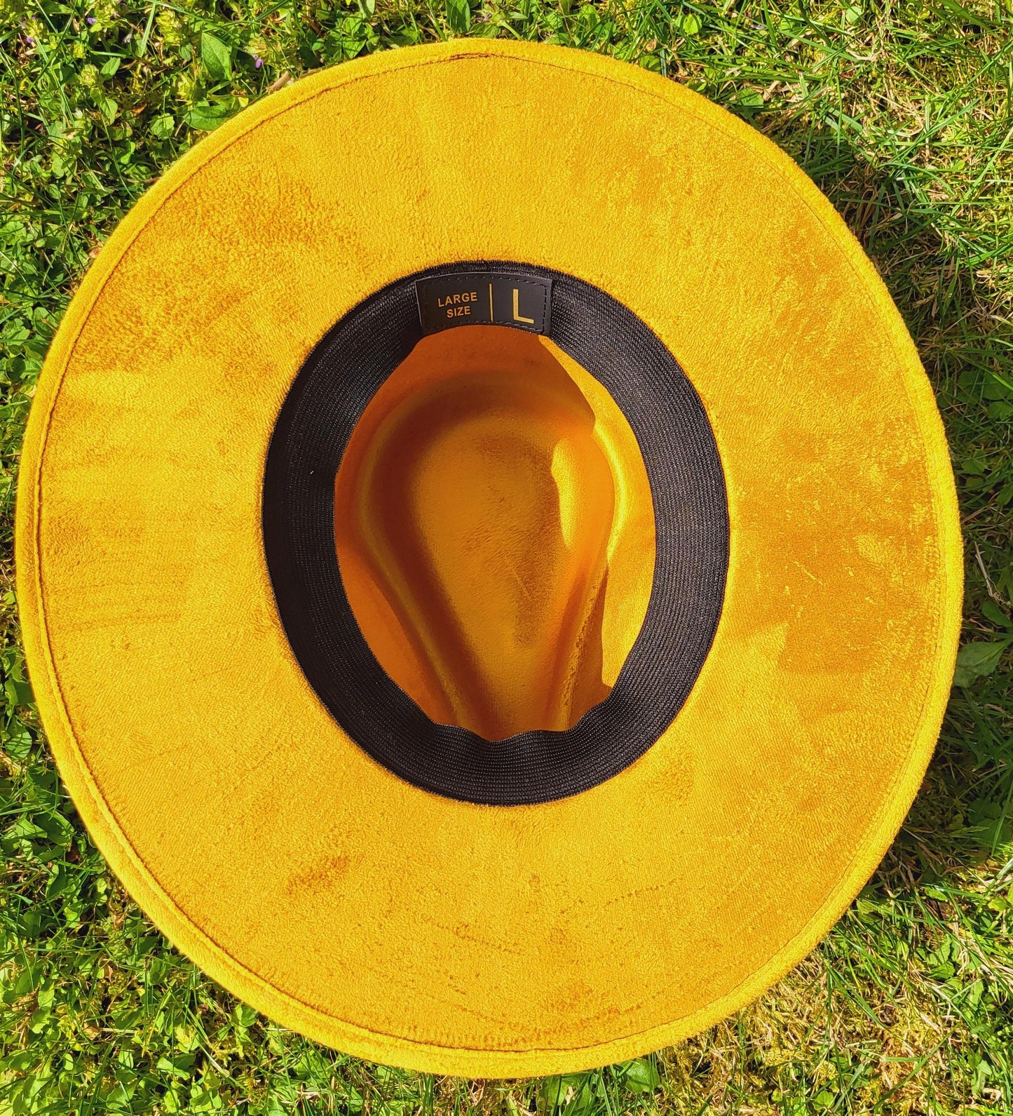 Chapeau Fedora jaune, chapeau fait main au Mexique, chapeau bohème, chapeau en daim