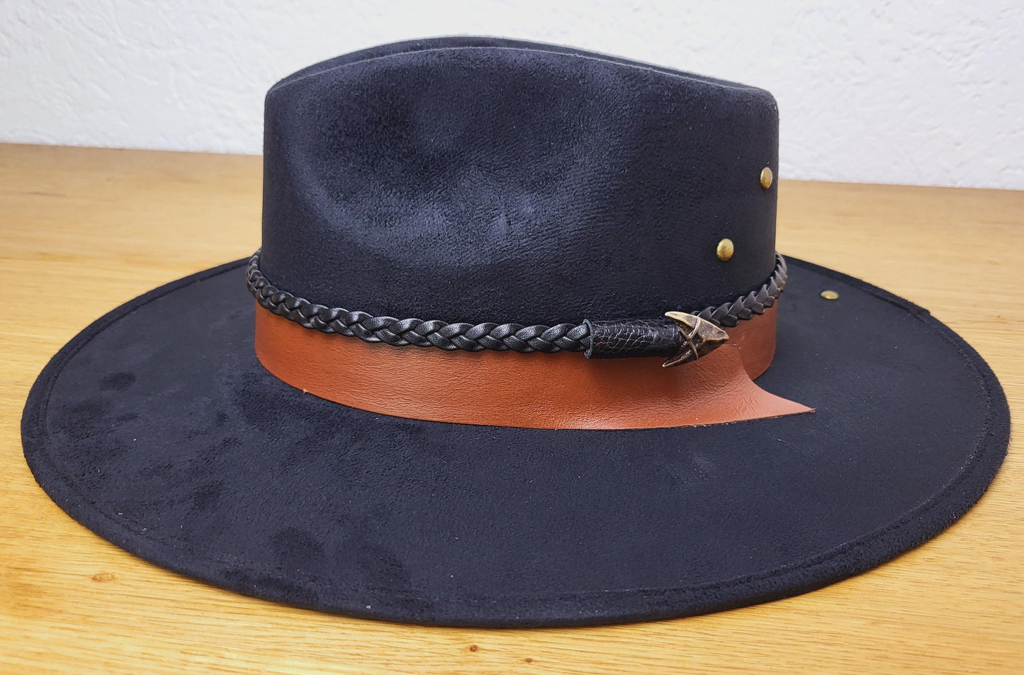Chapeau Fedora avec décoration de chapeau, chapeau fait main du Mexique, chapeau à plumes, chapeau bohème