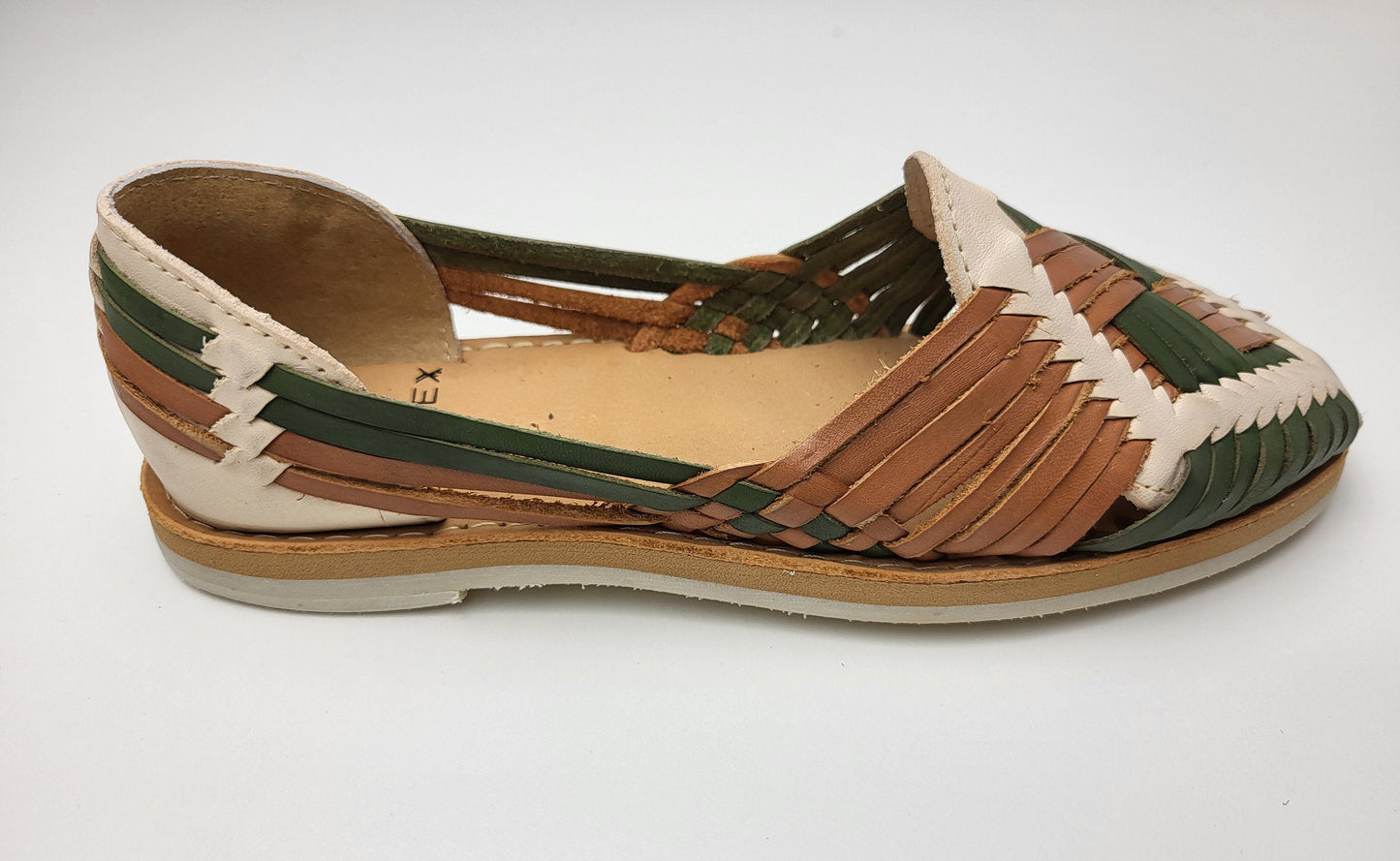 Huarache Sandals Women, Women's Leather Sandals, Flat Sandals with Closed Toe, Handmade Women's Sandals, Genuine Leather Shoe