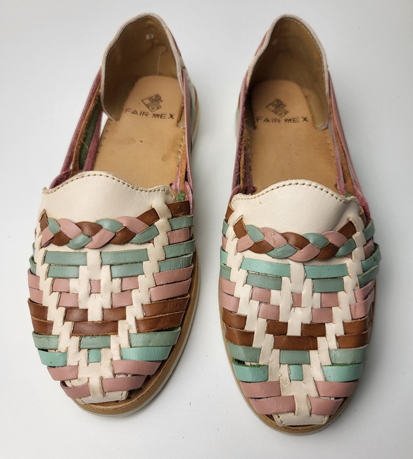 Mexican Sandals Women, Women Leather Sandals, Flat Sandals with Closed Toe, Handmade Women Sandals, Leather Shoes