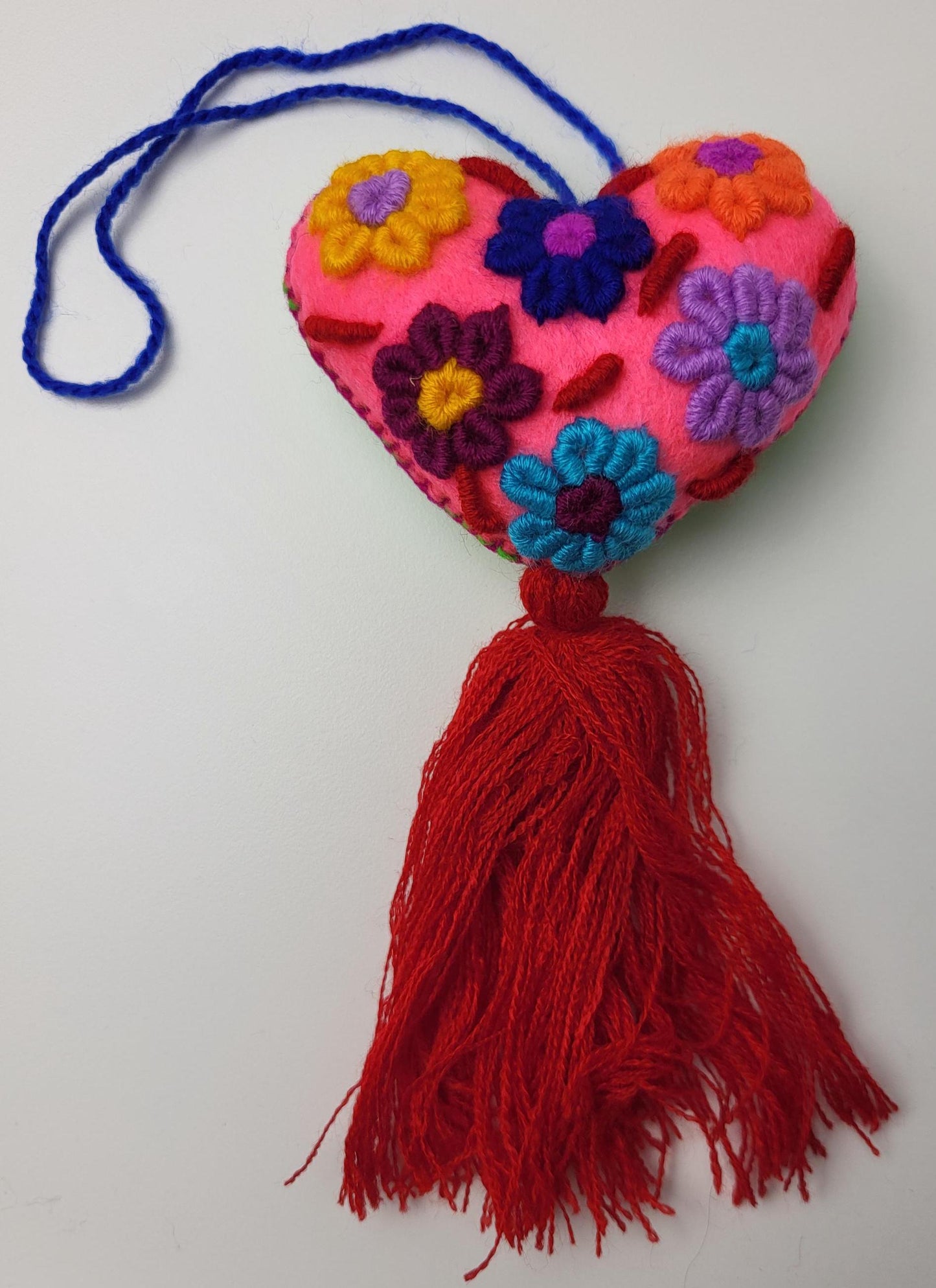 Pendentif coeur mexicain, coeur décoratif