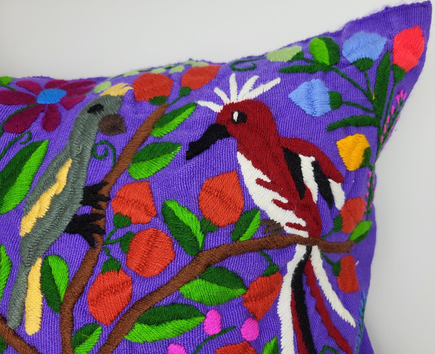 Beautiful Mexican animal print cushion cover – Handmade in Chiapas