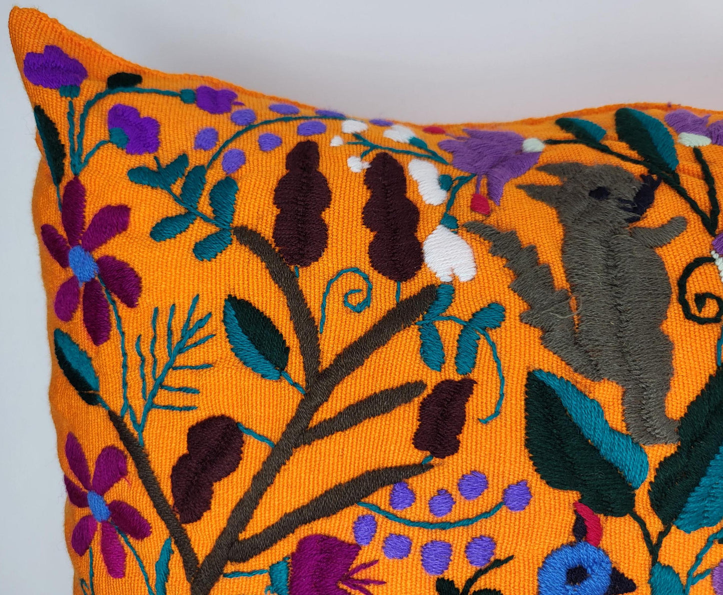 handbestickte Kissen aus Chiapas Mexiko