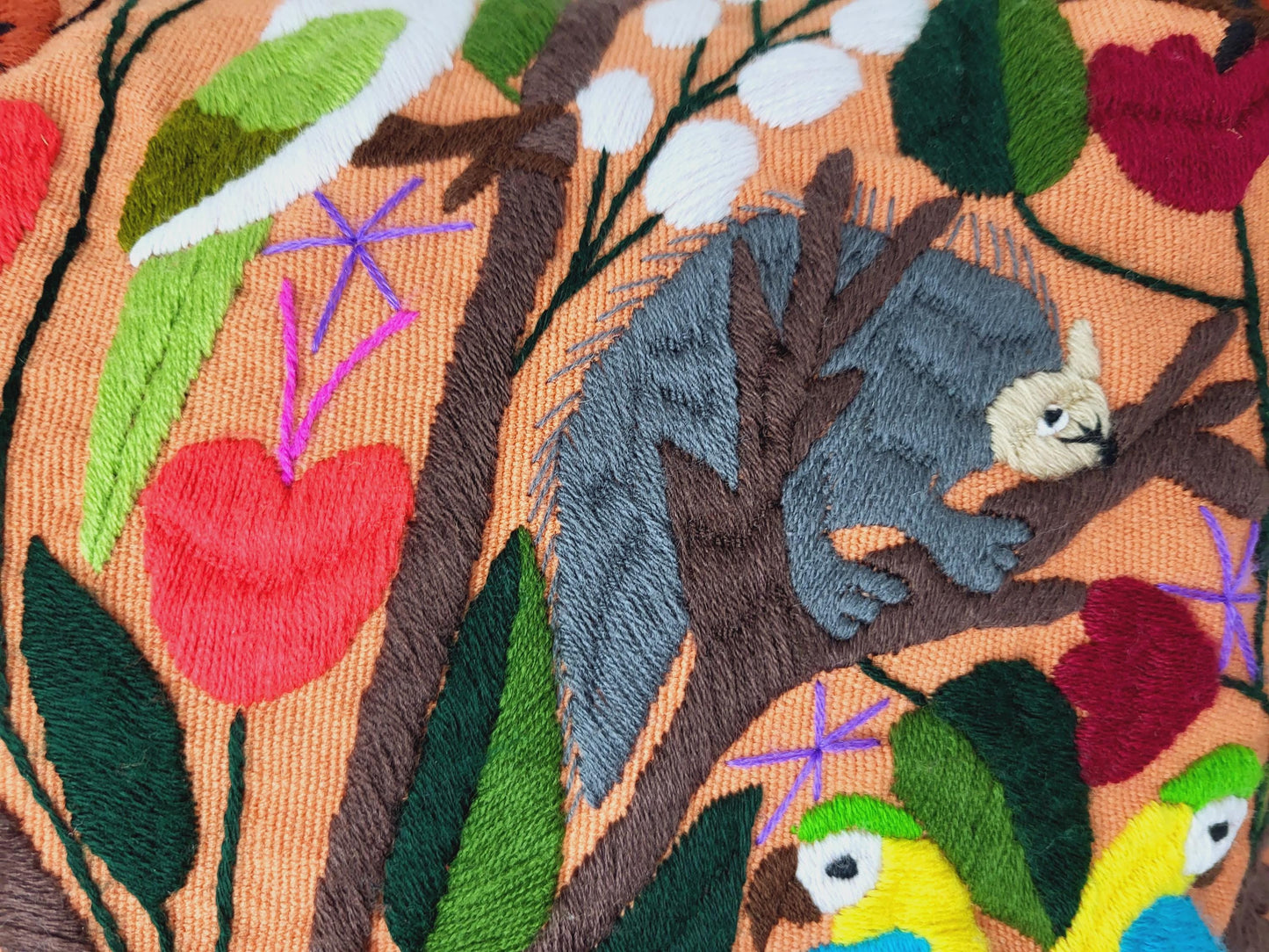 Mexican cushion cover, handmade in Mexico
