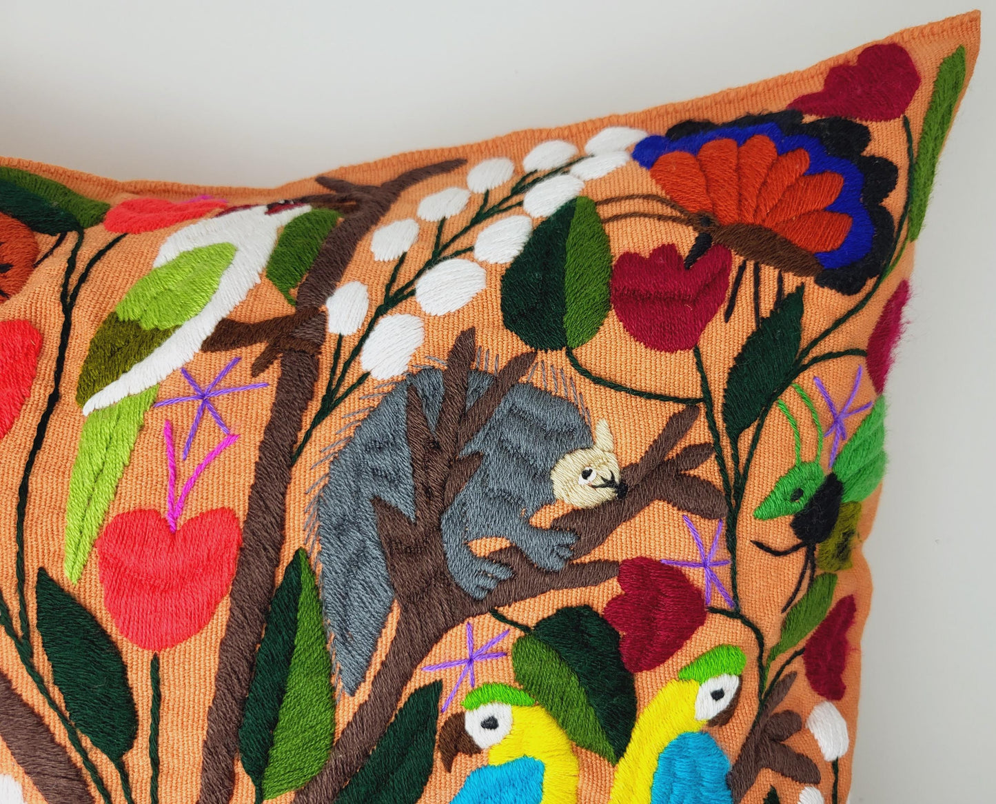 Mexican cushion cover, handmade in Mexico