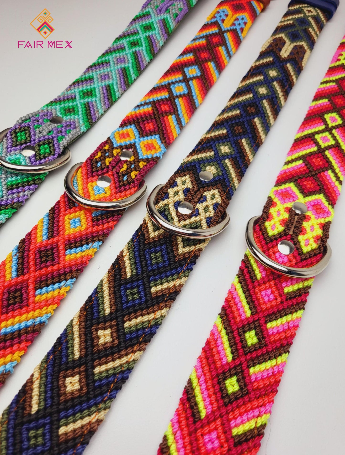 Hundehalsband XXL, 80 cm aus Leder, Halsumfang 59 cm - 69 cm, mexikanisches Hundehalsband handgefertigt