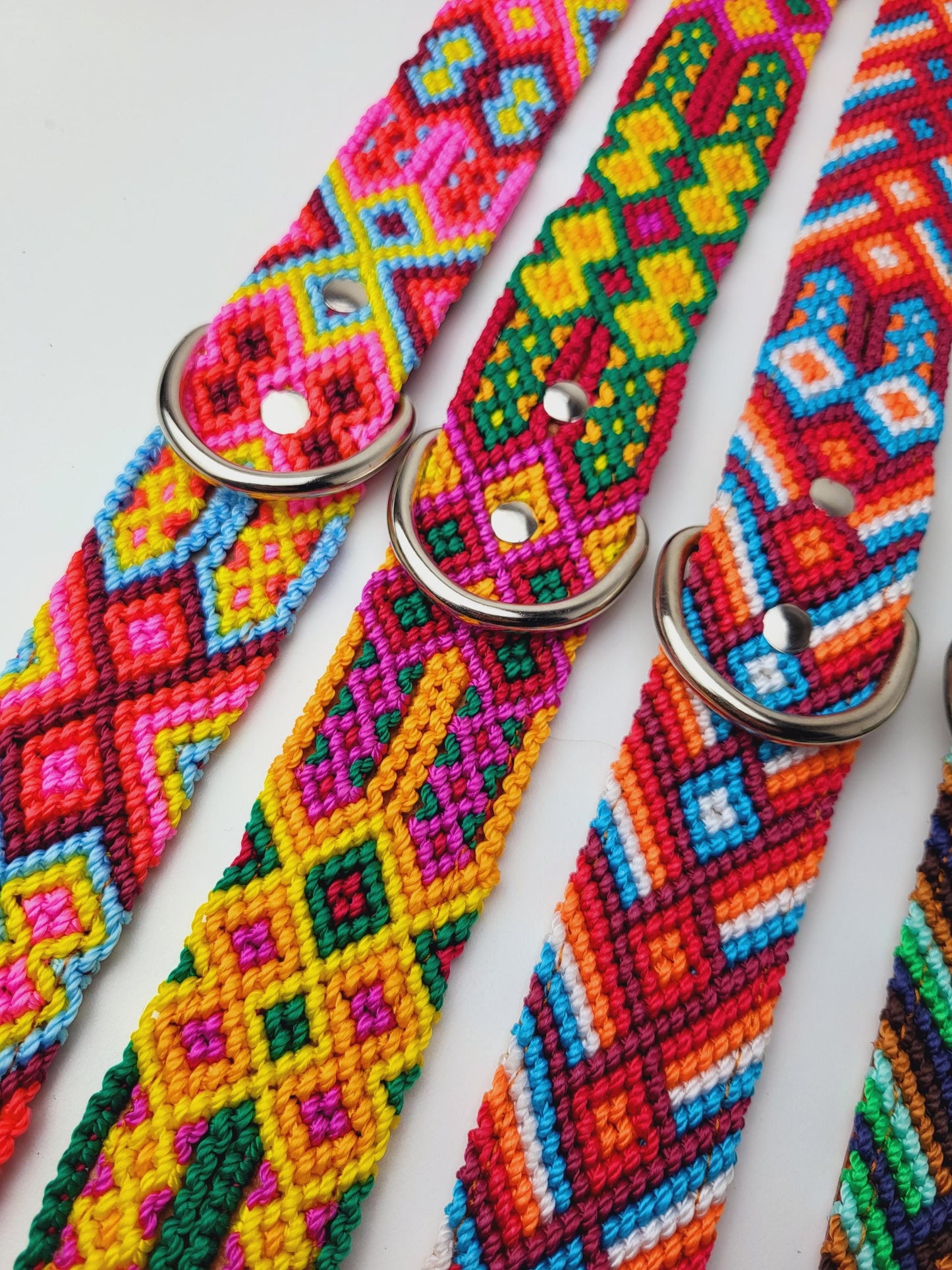 Dog collar 70 cm made of leather, neck circumference 48 cm - 58 cm, Mexican dog collar handmade