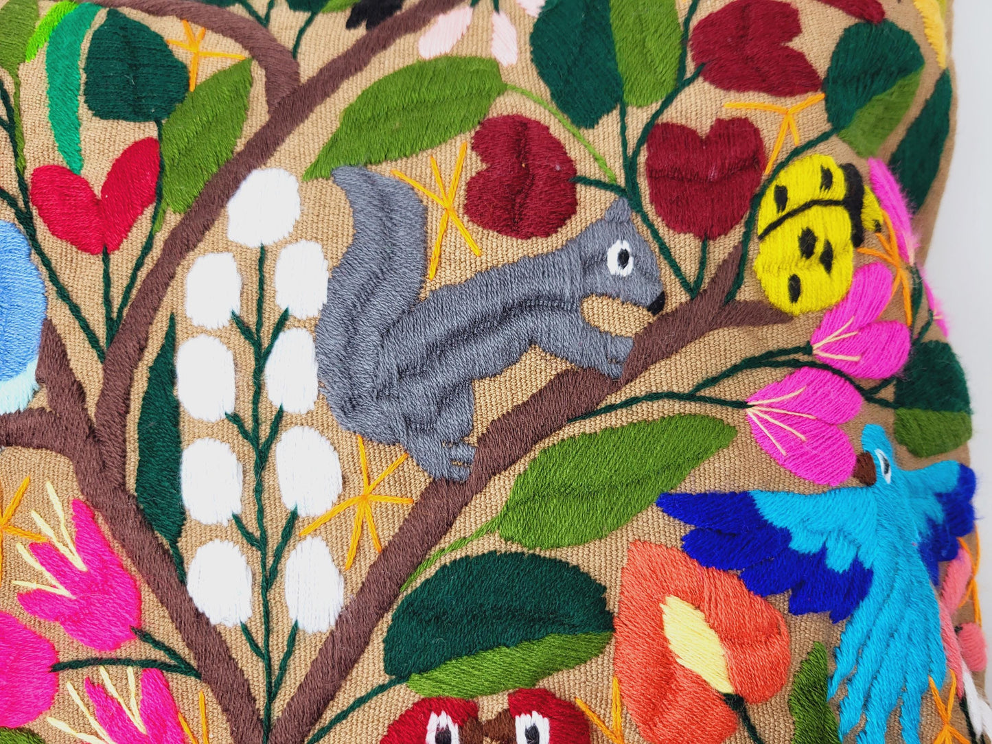 handgemachte mexikanische Kissen, Mexikanische Kissenbezüge mit Tiermuster, Mexiko Deko, Mexican Decor, Fairmex Shop