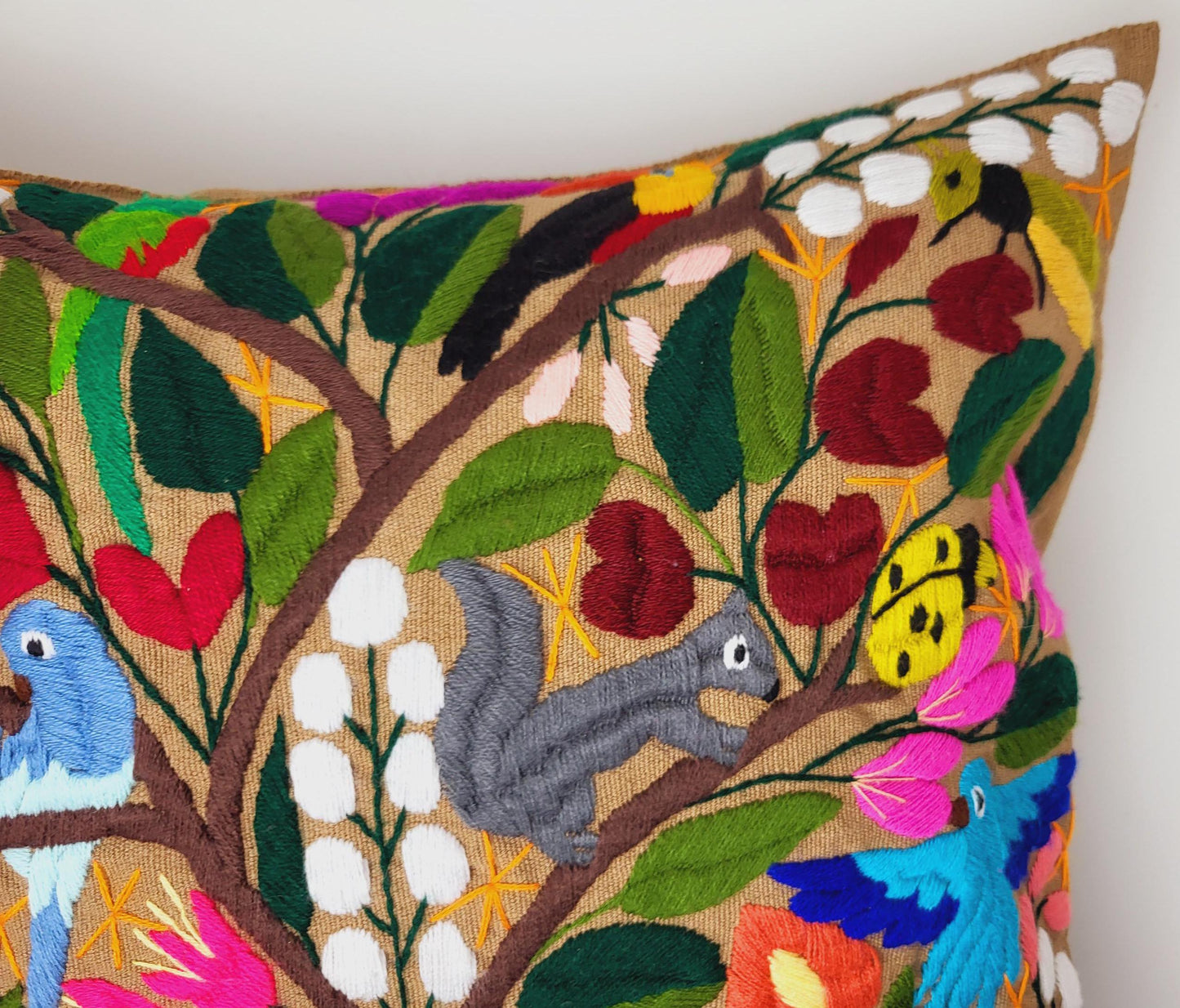 handgemachte mexikanische Kissen, Mexikanische Kissenbezüge mit Tiermuster, Mexiko Deko, Mexican Decor, Fairmex Shop