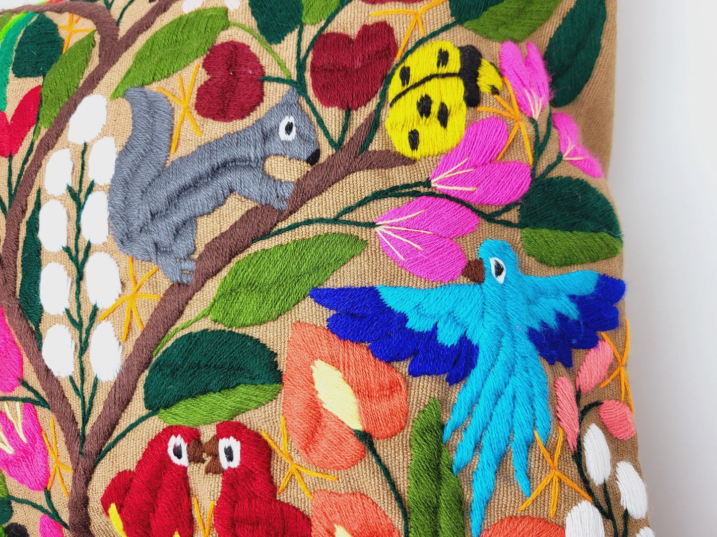 handgemachte mexikanische Kissen, Mexikanische Kissenbezüge mit Tiermuster, Mexiko Deko, Mexican Decor, Fairmex Shop