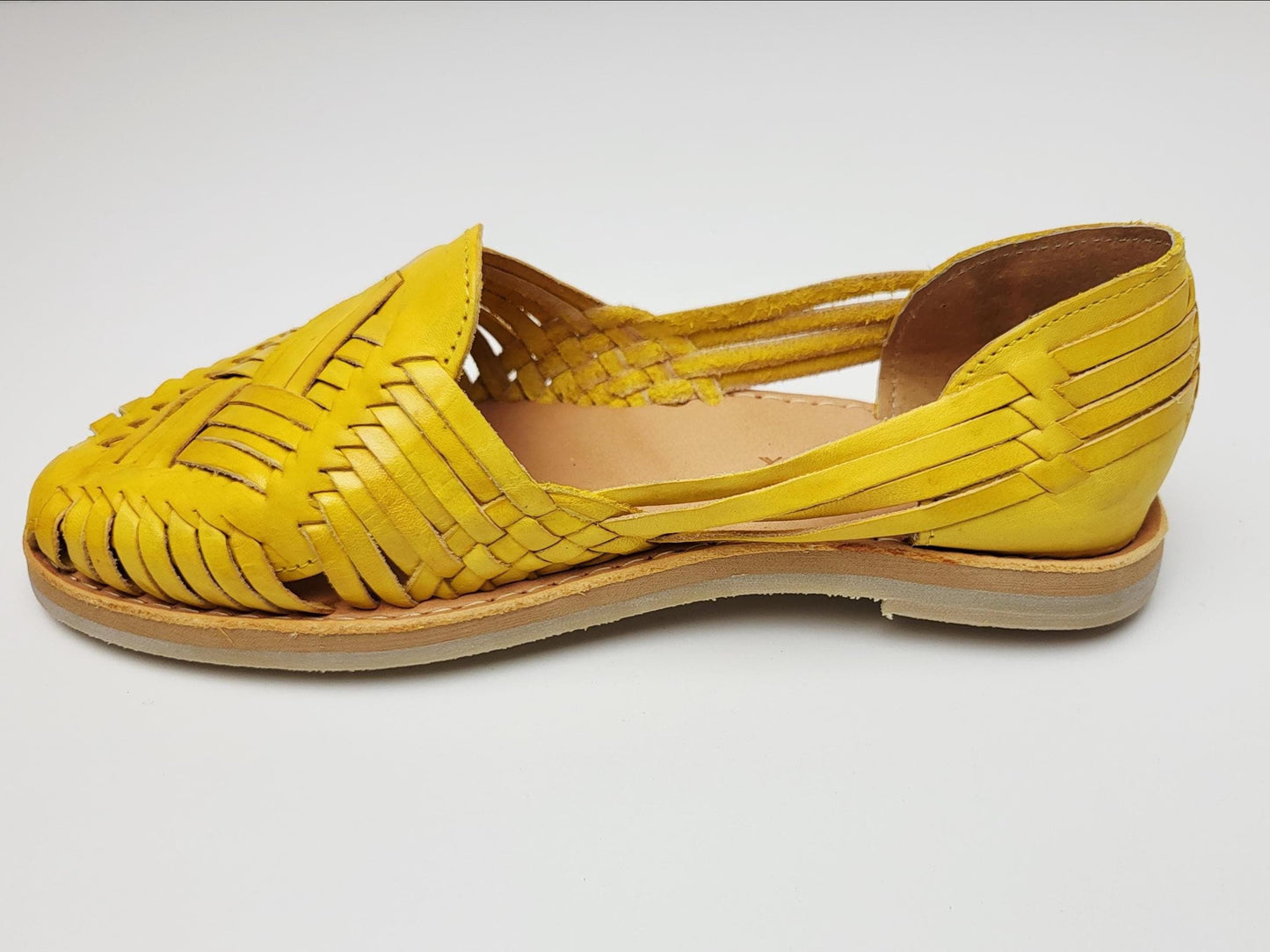 mexikanische Sandalen Damen, Damen Ledersandalen, Flache Sandalen mit geschlossener Spitze, Handgefertigte Damen Sandalen, Lederschuhe