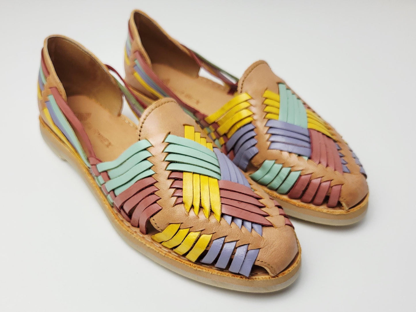 mexikanische Huaraches, handgemachte Huarache Sandalen, Ledersandalen, Huarache Schuhe