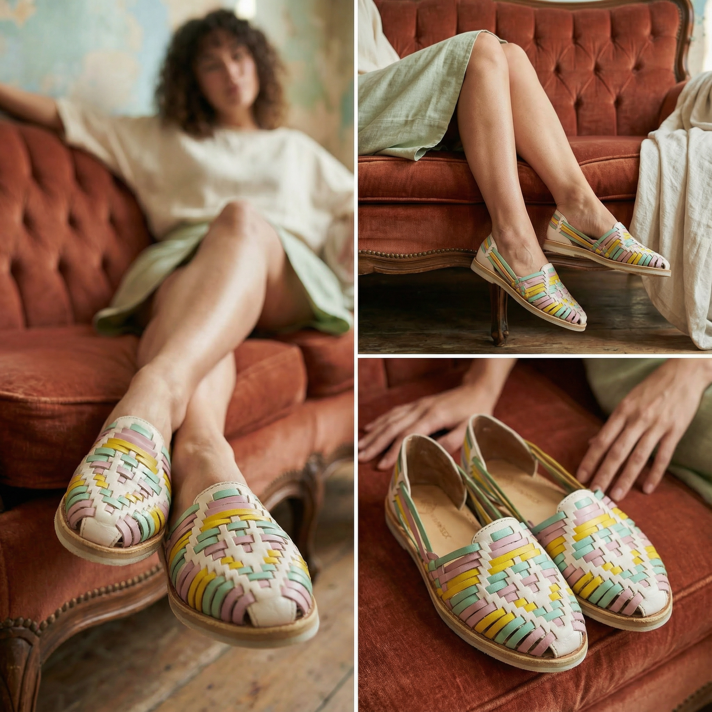 mexikanische Huaraches, handgemachte Huarache Sandalen, Ledersandalen, Huarache Schuhe